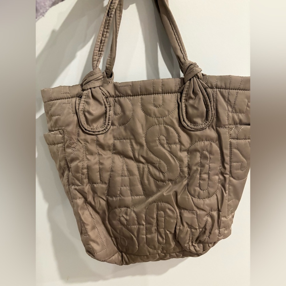 Marc Jacobs Taupe Nylon Quilted Tote Bag - Picture 3 of 8